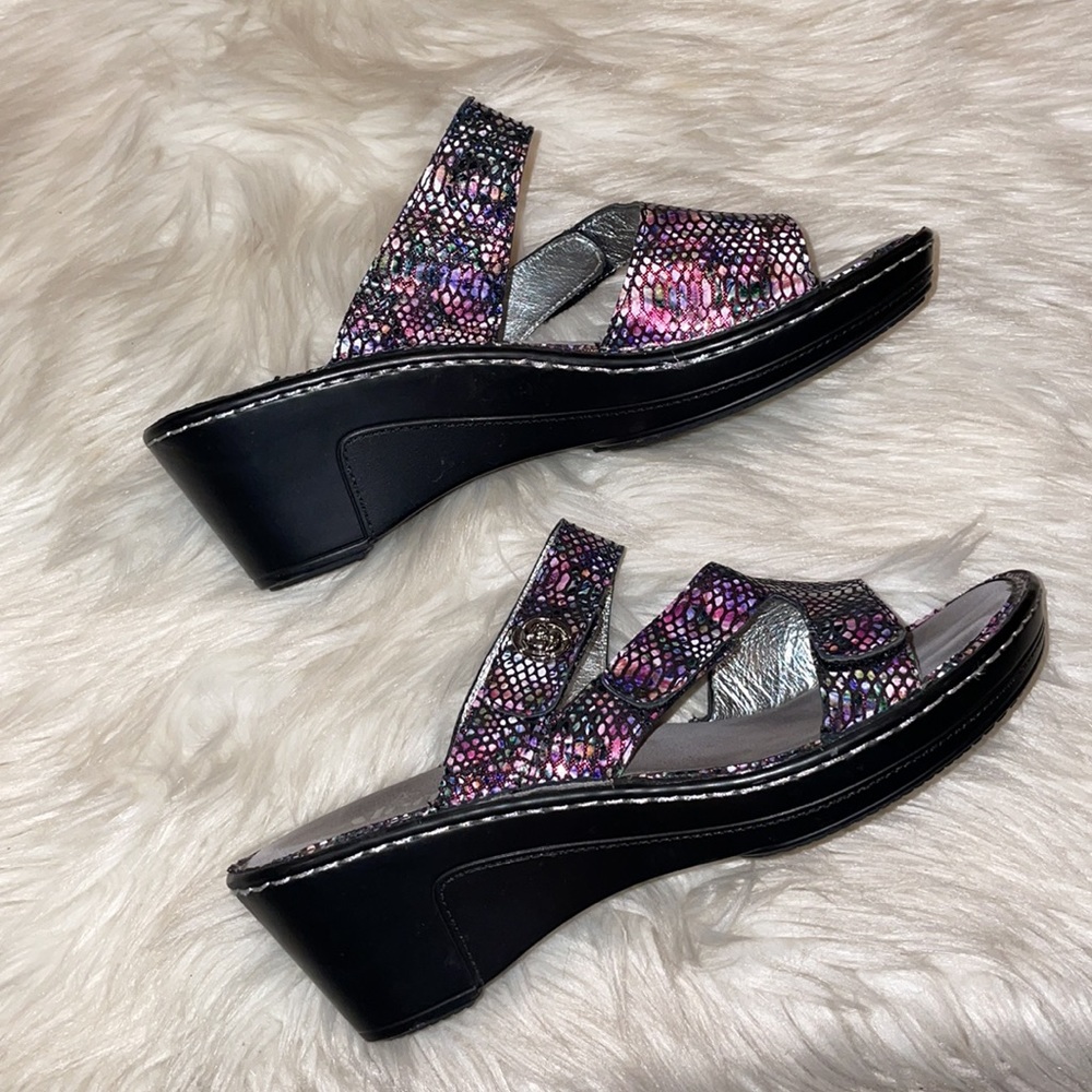 Alegria Snake Print Loti Funtastic Iridescent Sandals #299 - Picture 8 of 9